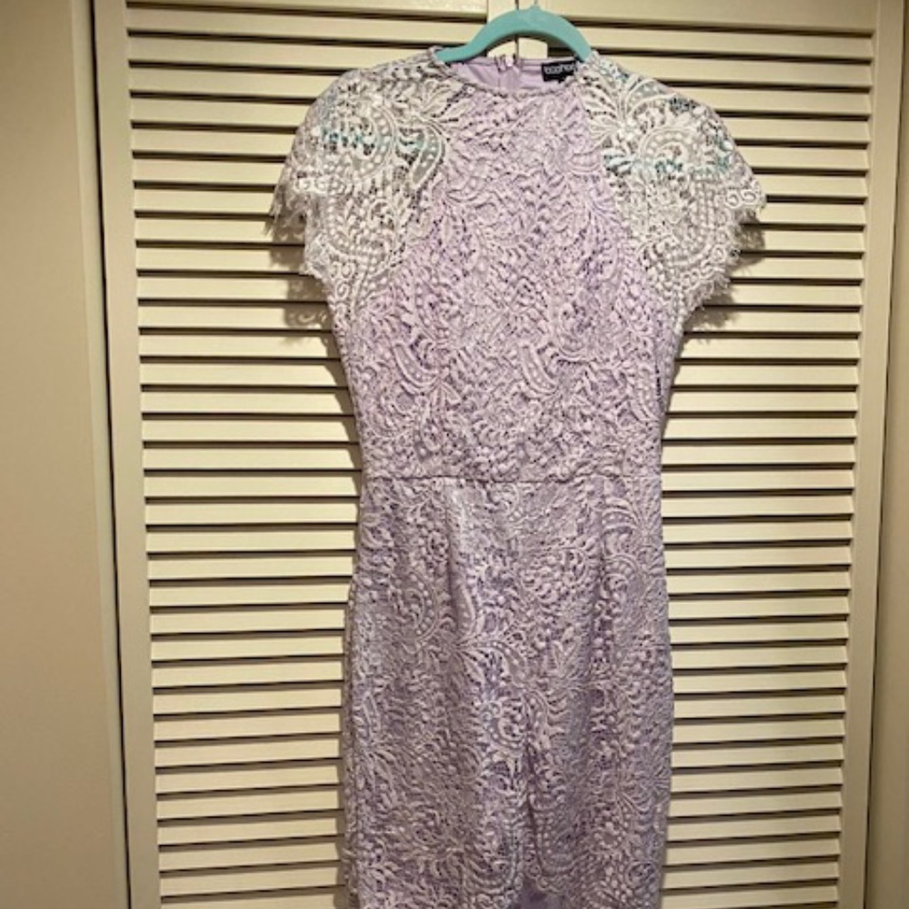 Boohoo lilac dress